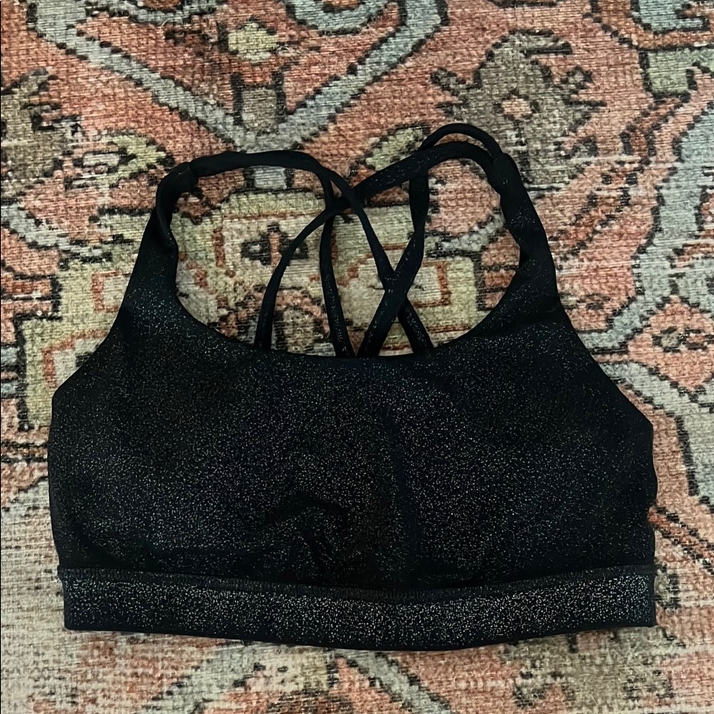 Lululemon Black Sports Bra size 6